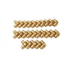 PEX 1/2 Barbed 90 Elbows - Brass Crimp Fittings - Sharkbite Style Bag of 100 / brass / 1/2" - B01F6CI1ZW